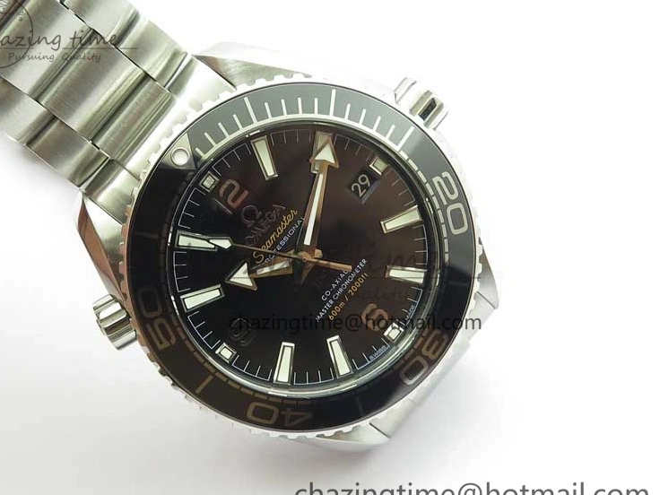 0501 Planet Ocean 39.5mm Black Ceramic Bezel SS VSF 1:1 Best Edition Black Dial on SS Bracelet A Stretchable 7890